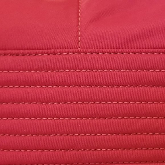 Dooney & Bourke Red Canvas/Leather Handbag - Picture 3 of 5